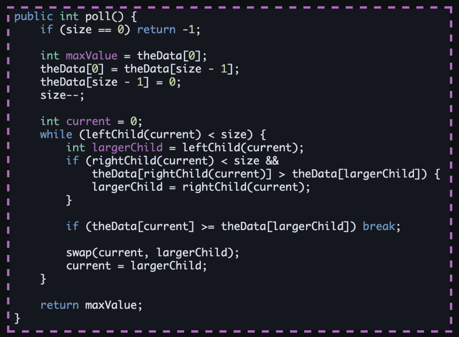 MaxHeap Implementation